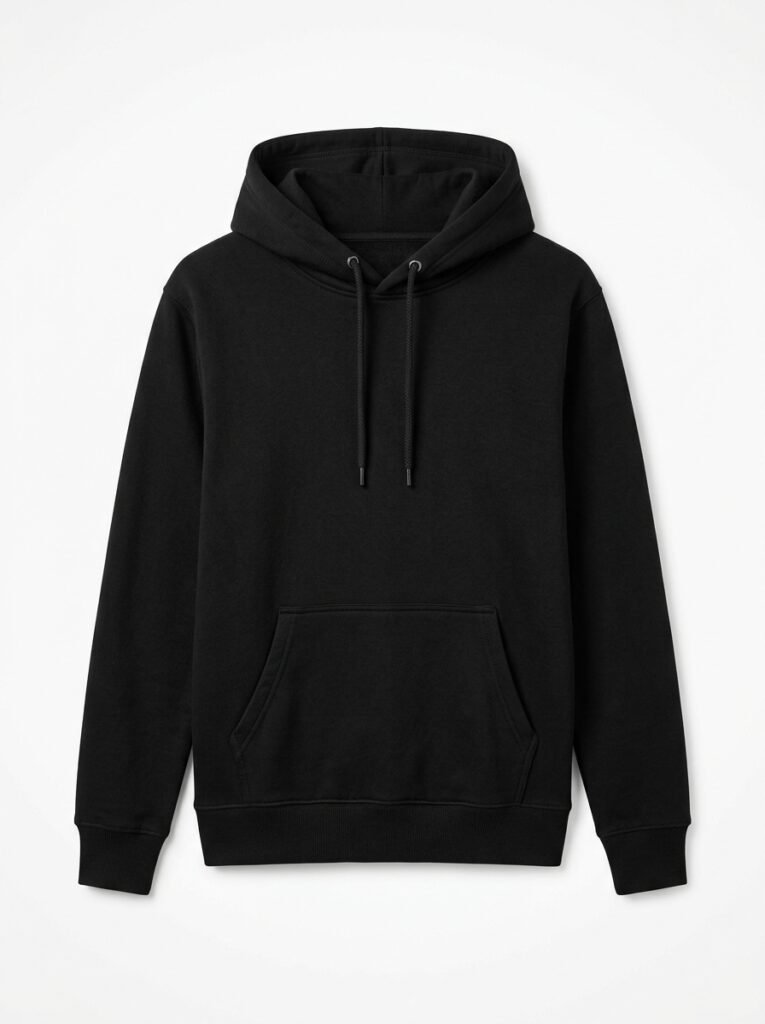Classic Black Pullover Hoodie