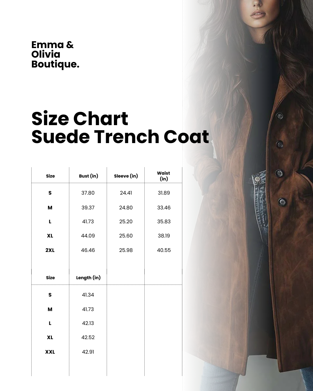 Vintage Suede Trench Coat - Image 7